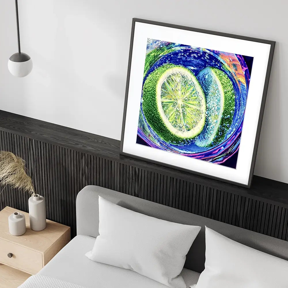Gin And Tonic Cocktail Square Framed Art Print Gin And Tonic Cocktail Square Framed Art Print wall art product David Alexander Elder