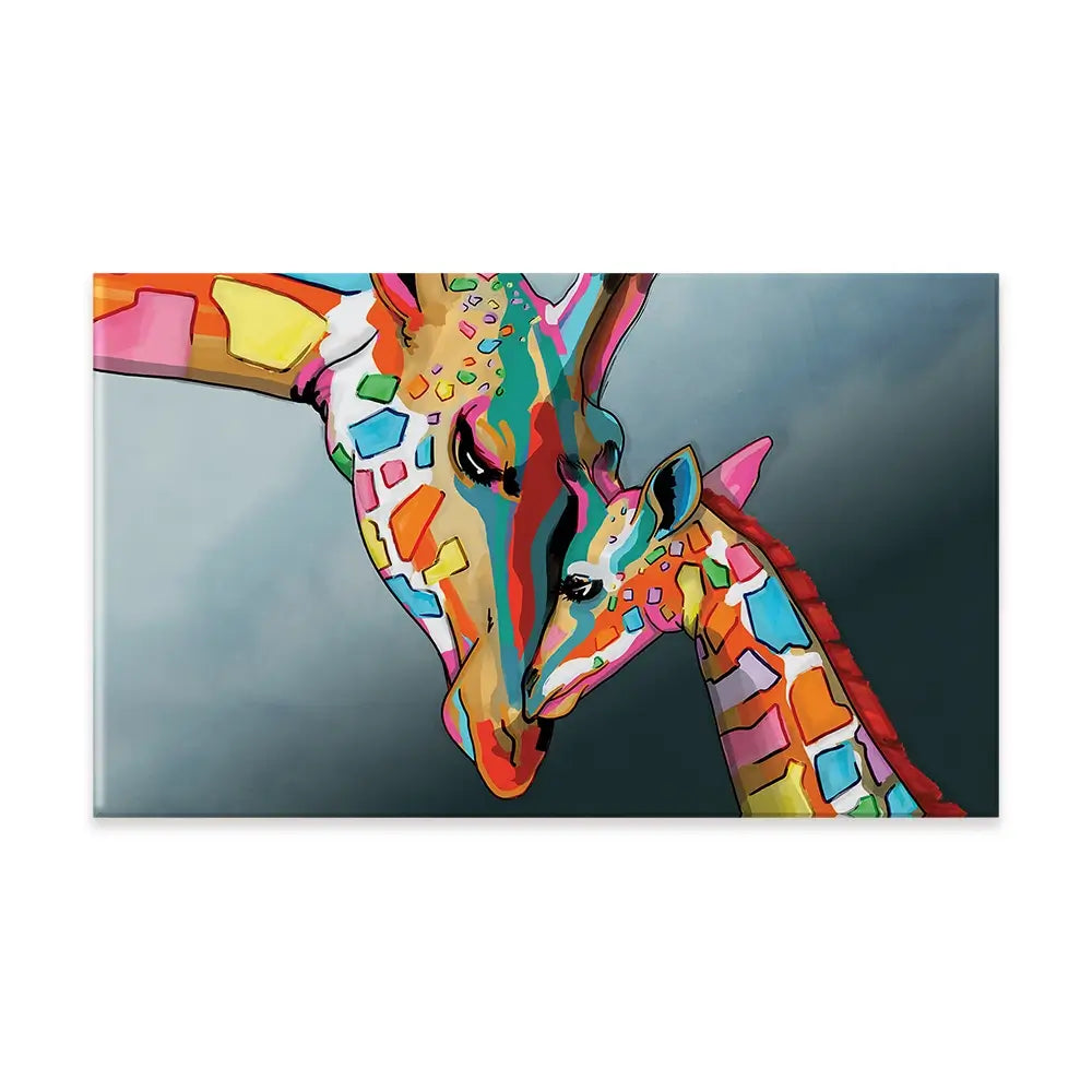 Giraffe and Calf Canvas Print Giraffe and Calf Canvas Print wall art product Independent