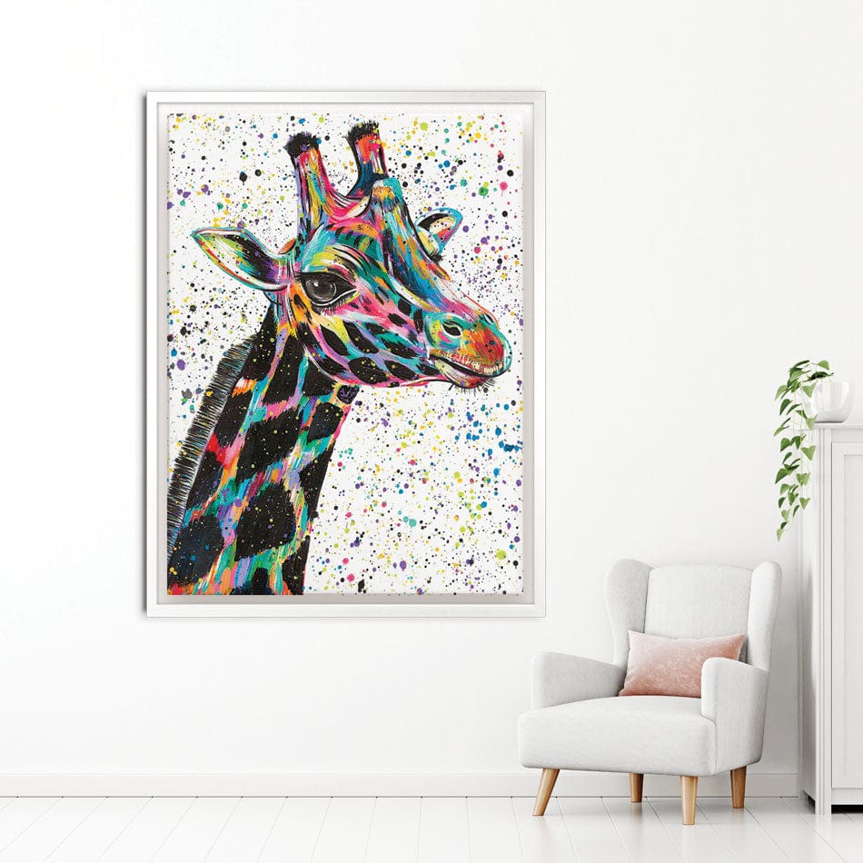 Giraffe Nora Canvas Print wall art product Emma LC Art
