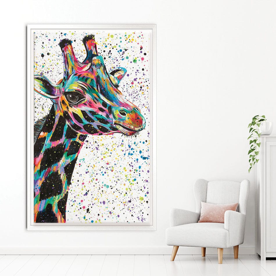 Giraffe Nora Canvas Print wall art product Emma LC Art
