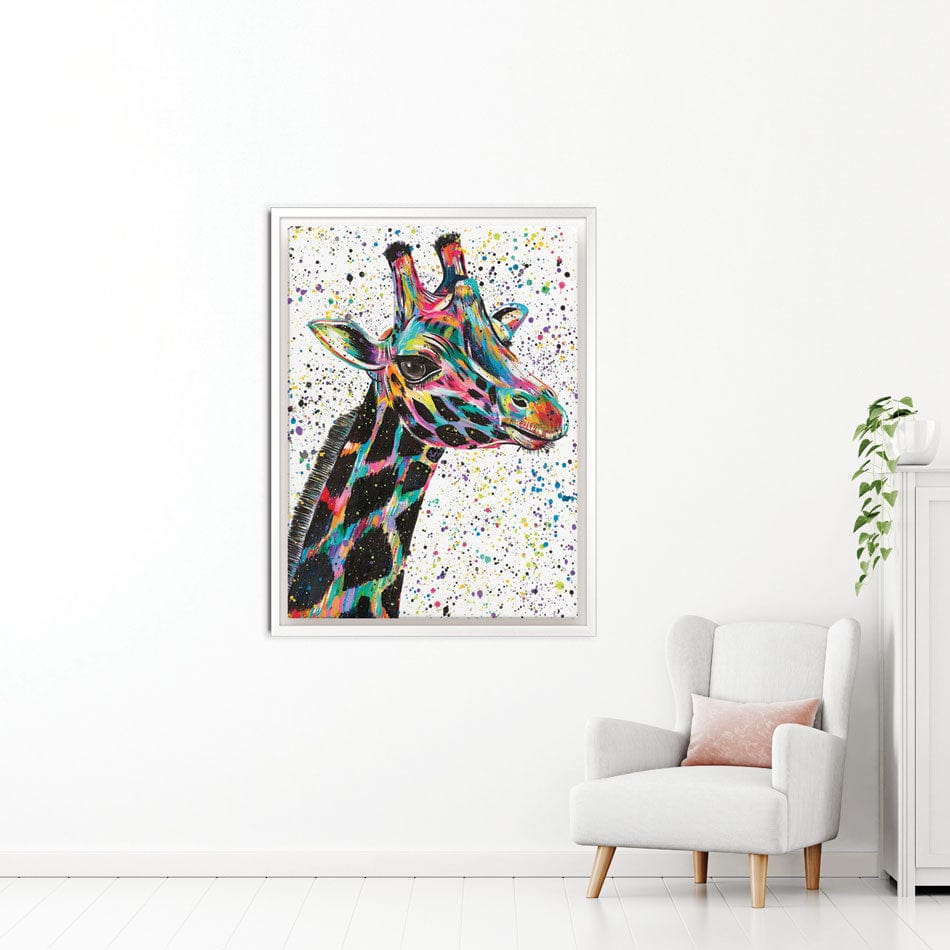 Giraffe Nora Canvas Print wall art product Emma LC Art
