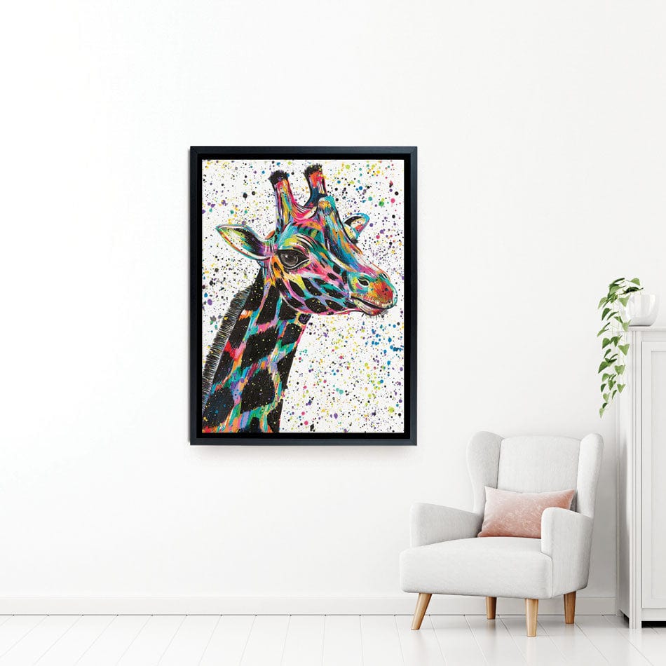 Giraffe Nora Canvas Print wall art product Emma LC Art