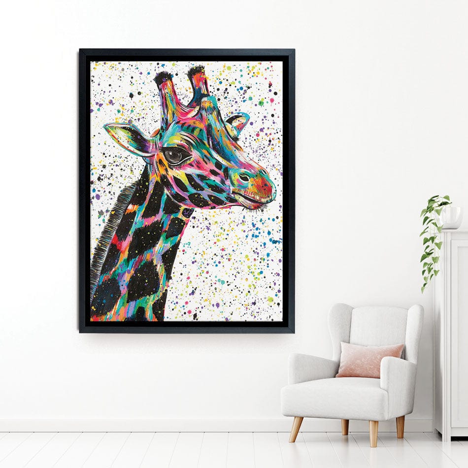 Giraffe Nora Canvas Print wall art product Emma LC Art