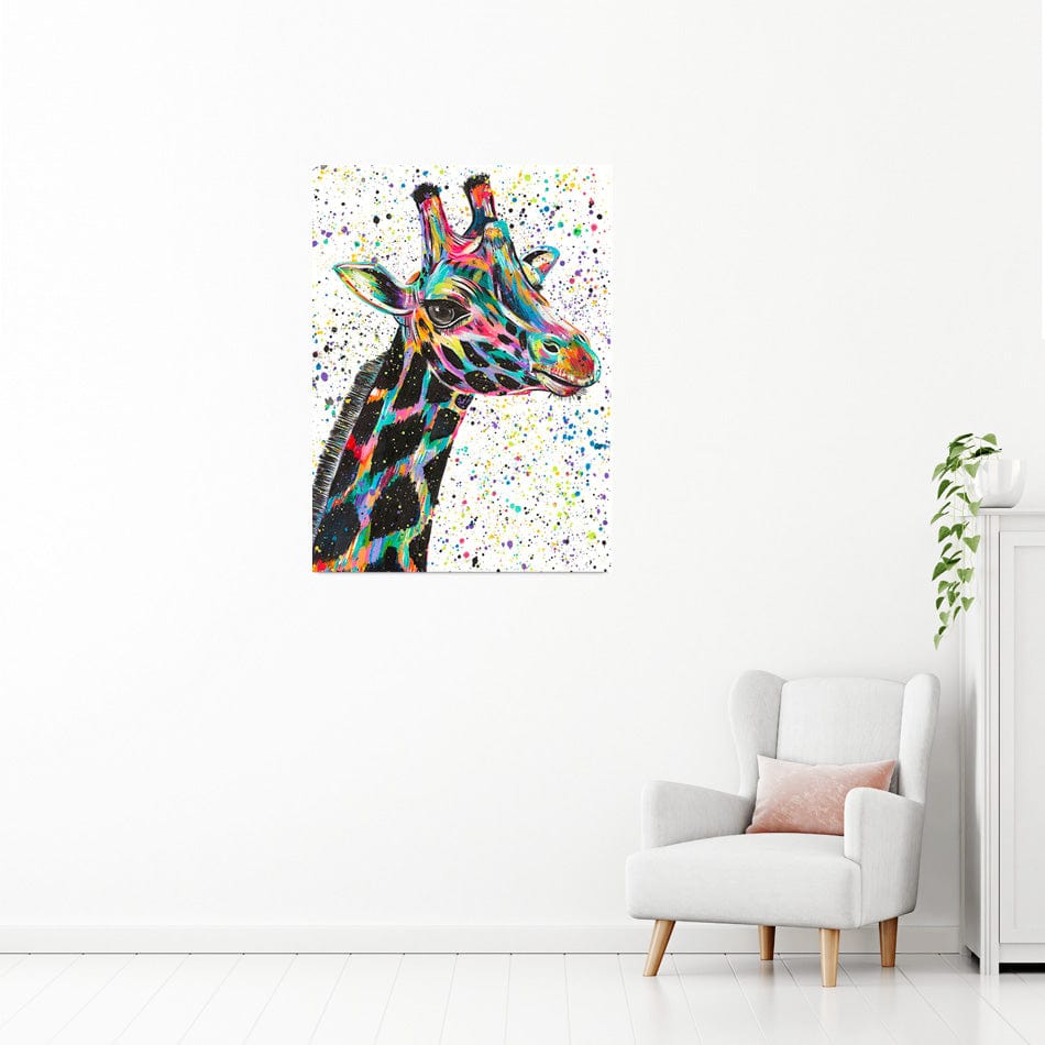 Giraffe Nora Canvas Print wall art product Emma LC Art