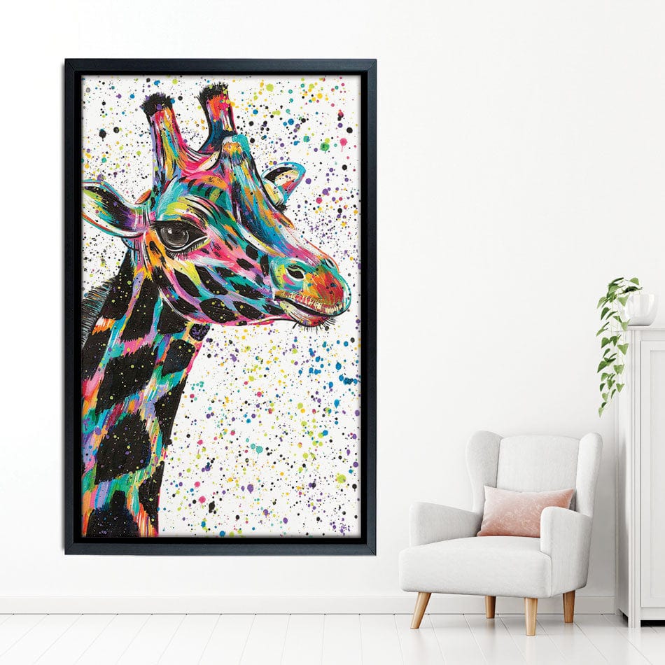 Giraffe Nora Canvas Print wall art product Emma LC Art