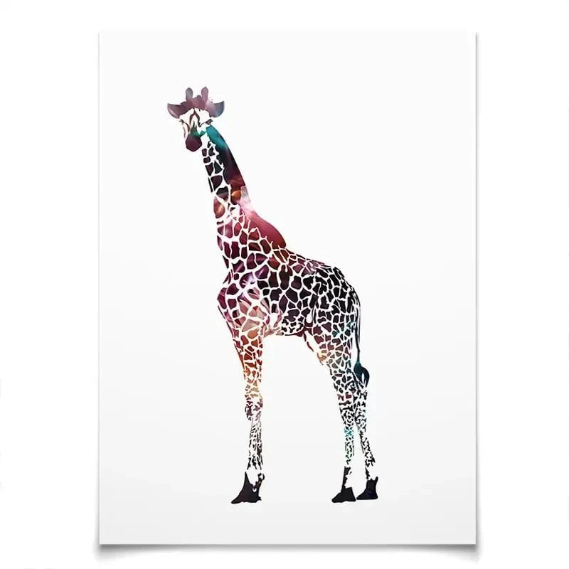 Giraffe On White Art Print Giraffe On White Art Print wall art product Sarah Manovski