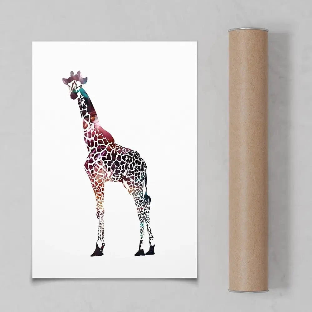 Giraffe On White Art Print Giraffe On White Art Print wall art product Sarah Manovski