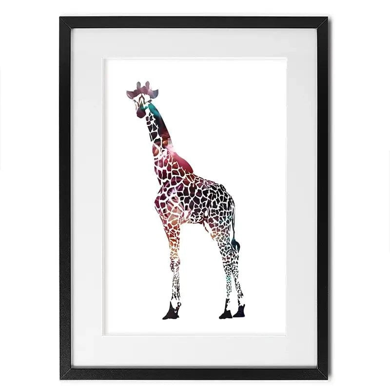 Giraffe On White Framed Art Print Giraffe On White Framed Art Print wall art product Sarah Manovski