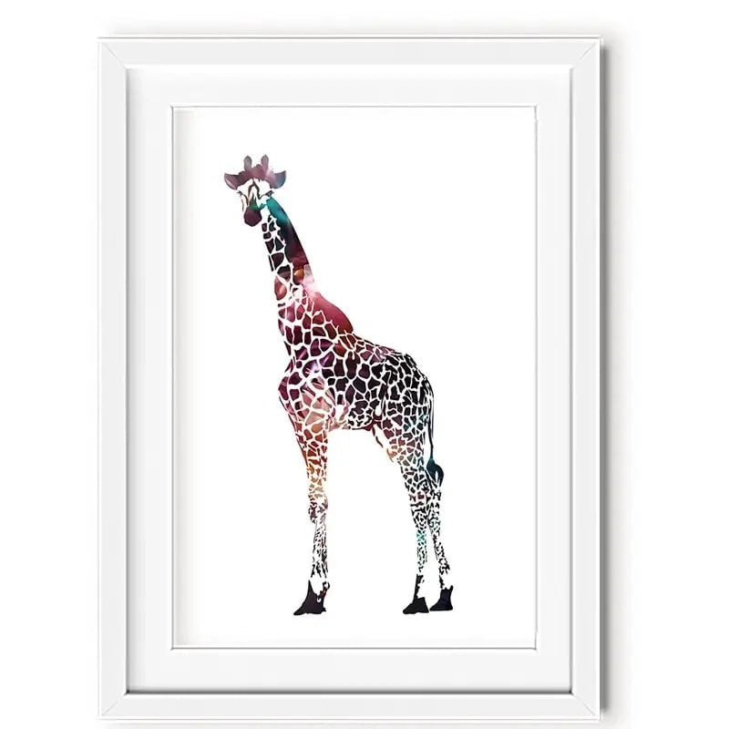 Giraffe On White Framed Art Print Giraffe On White Framed Art Print wall art product Sarah Manovski