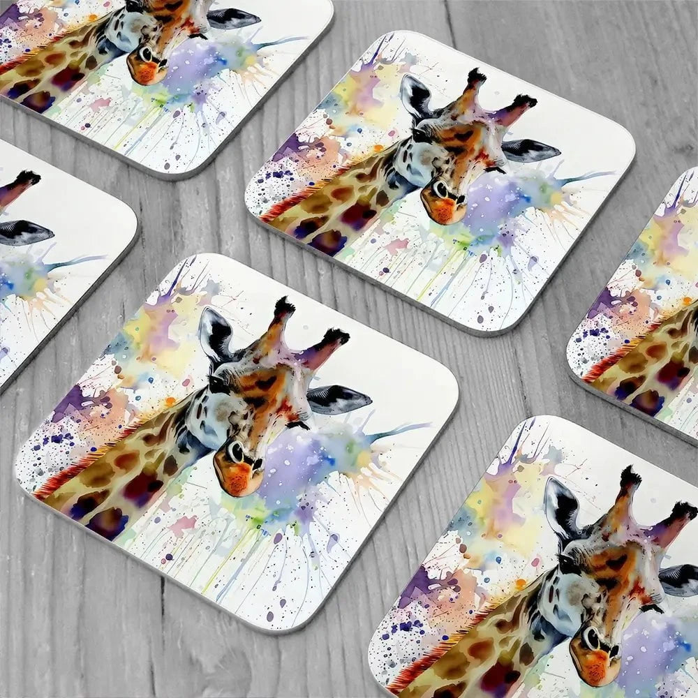 Giraffe Power Coaster Set Giraffe Power Coaster Set wall art product David Alexander Elder