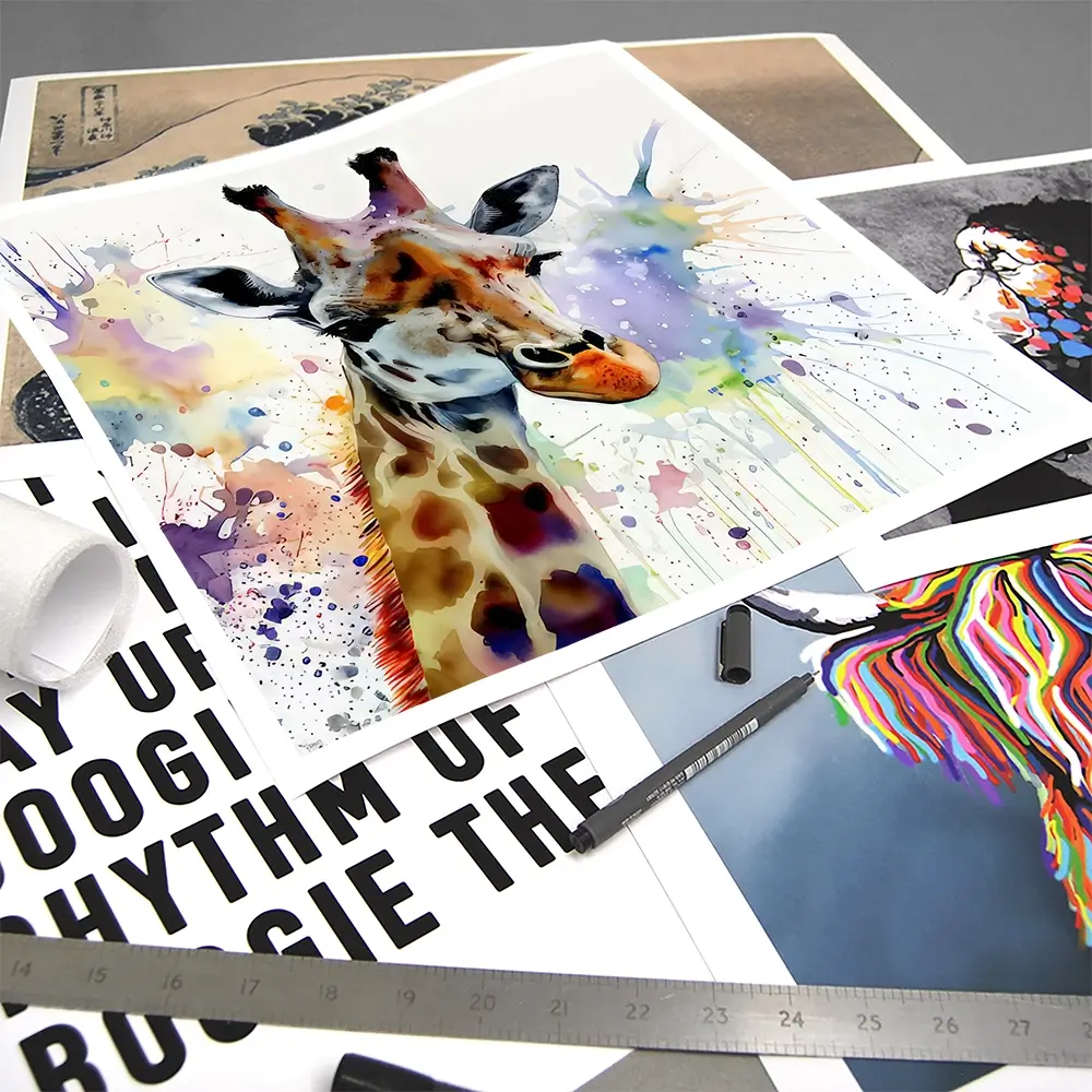 Giraffe Power Square Art Print Giraffe Power Square Art Print wall art product David Alexander Elder