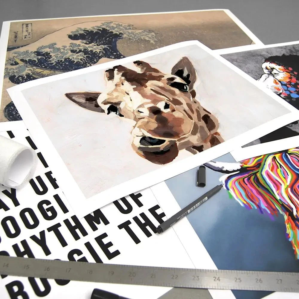 Giraffe's Gaze 2 Art Print Giraffe's Gaze 2 Art Print wall art product Victoria Barnes