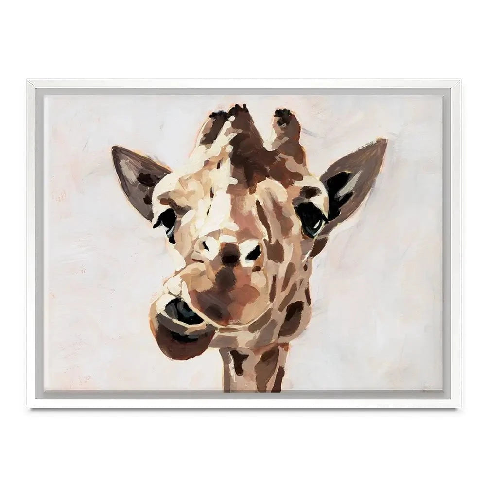 Giraffe's Gaze 2 Canvas Print Giraffe's Gaze 2 Canvas Print wall art product Victoria Barnes