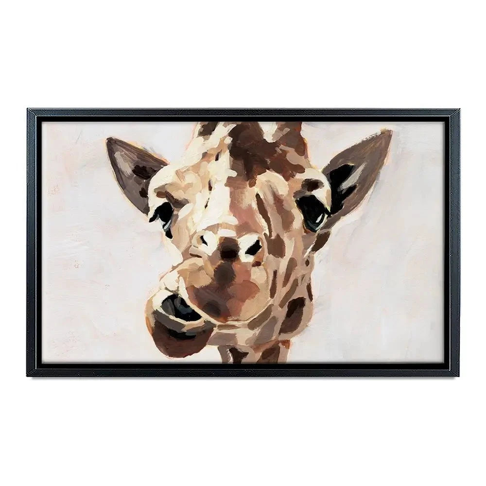 Giraffe's Gaze 2 Canvas Print Giraffe's Gaze 2 Canvas Print wall art product Victoria Barnes