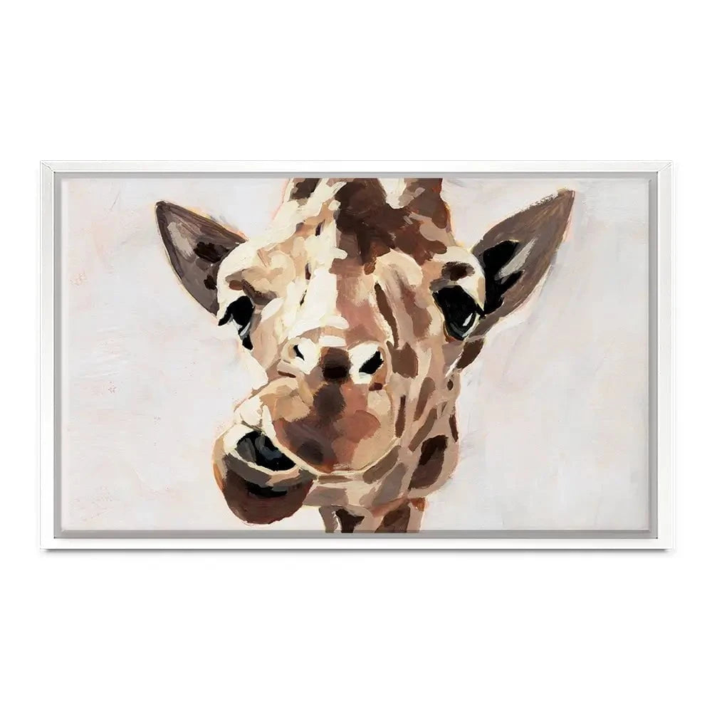 Giraffe's Gaze 2 Canvas Print Giraffe's Gaze 2 Canvas Print wall art product Victoria Barnes