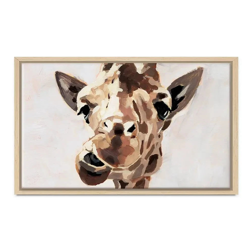 Giraffe's Gaze 2 Canvas Print Giraffe's Gaze 2 Canvas Print wall art product Victoria Barnes
