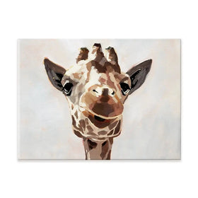 Giraffe's Gaze Canvas Print Giraffe's Gaze Canvas Print wall art product Victoria Barnes