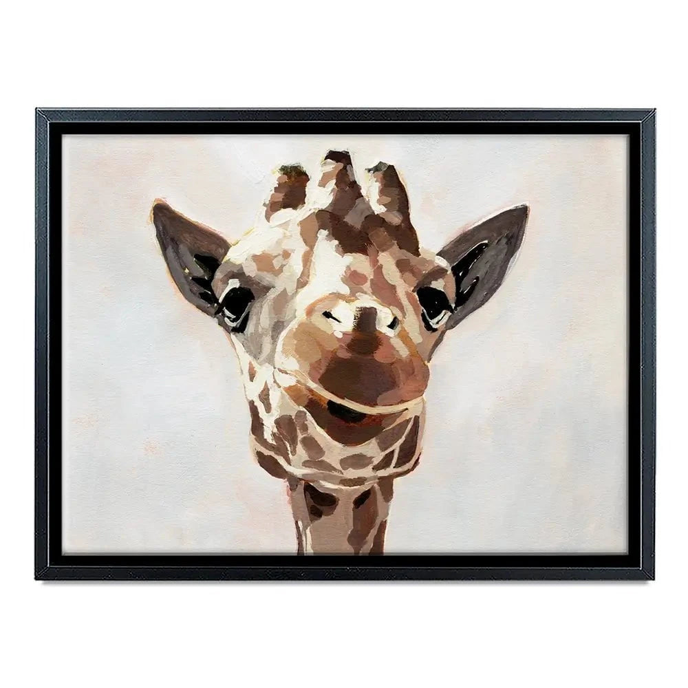 Giraffe's Gaze Canvas Print Giraffe's Gaze Canvas Print wall art product Victoria Barnes