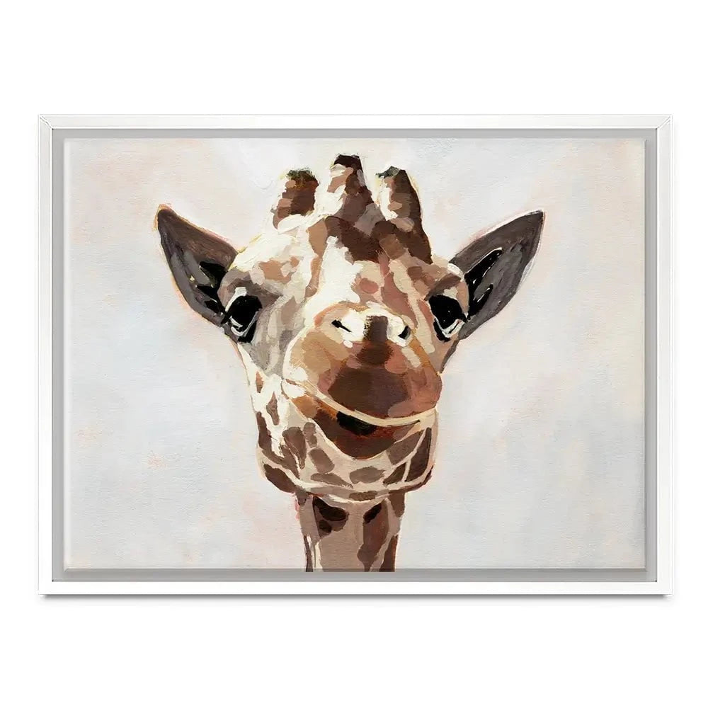 Giraffe's Gaze Canvas Print Giraffe's Gaze Canvas Print wall art product Victoria Barnes