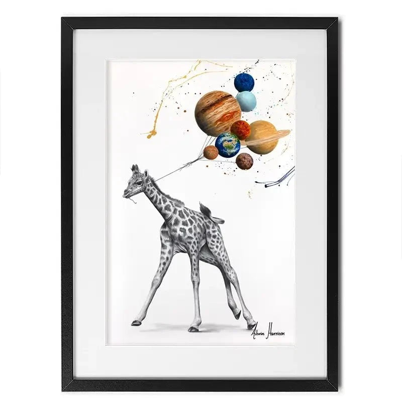 Giraffe Universe Framed Art Print Giraffe Universe Framed Art Print wall art product Ashvin Harrison