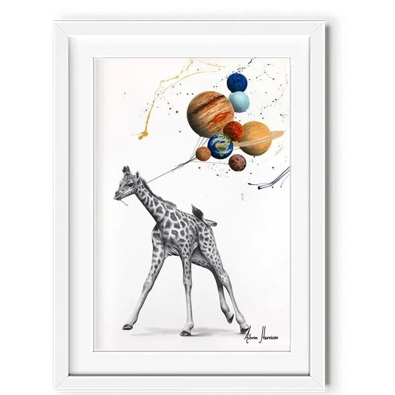 Giraffe Universe Framed Art Print Giraffe Universe Framed Art Print wall art product Ashvin Harrison