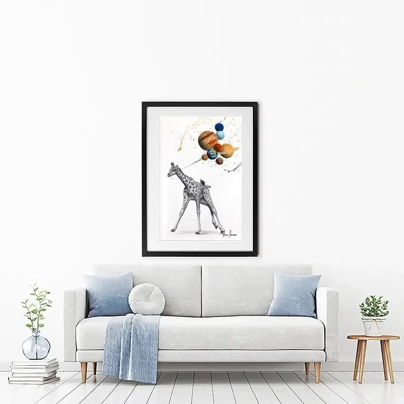 Giraffe Universe Framed Art Print Giraffe Universe Framed Art Print wall art product Ashvin Harrison