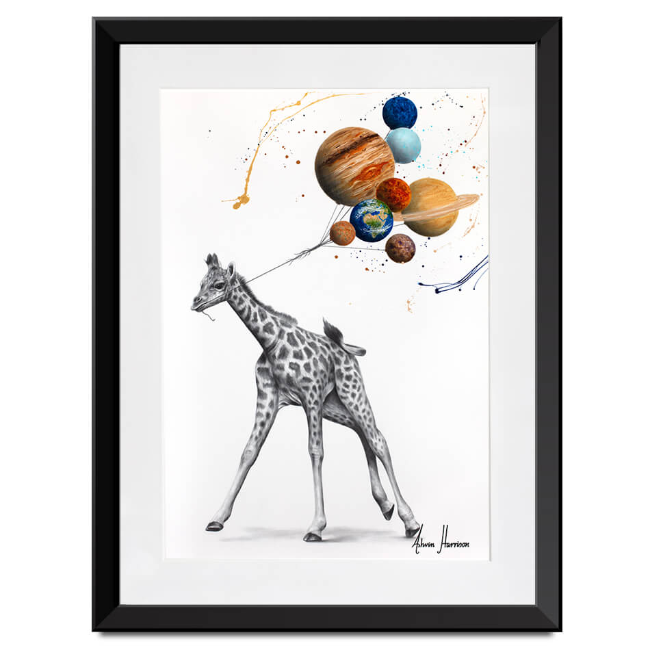 Giraffe Universe Framed Art Print Giraffe Universe Framed Art Print wall art product Ashvin Harrison