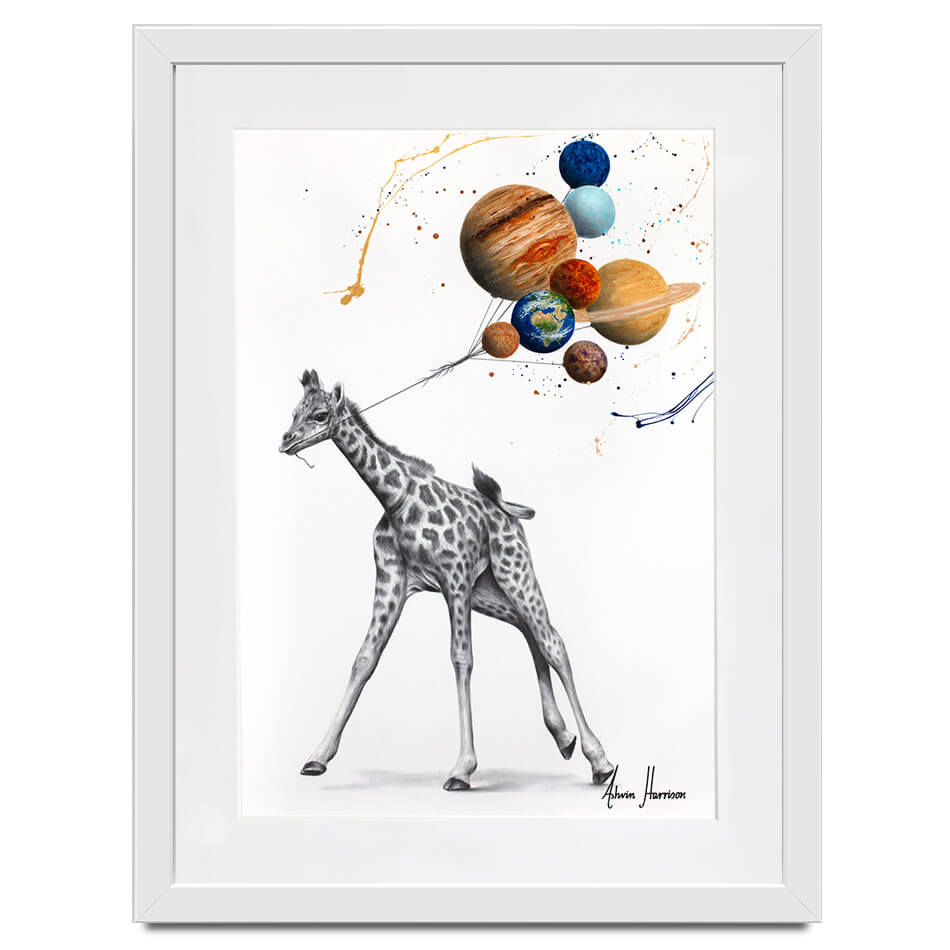 Giraffe Universe Framed Art Print Giraffe Universe Framed Art Print wall art product Ashvin Harrison