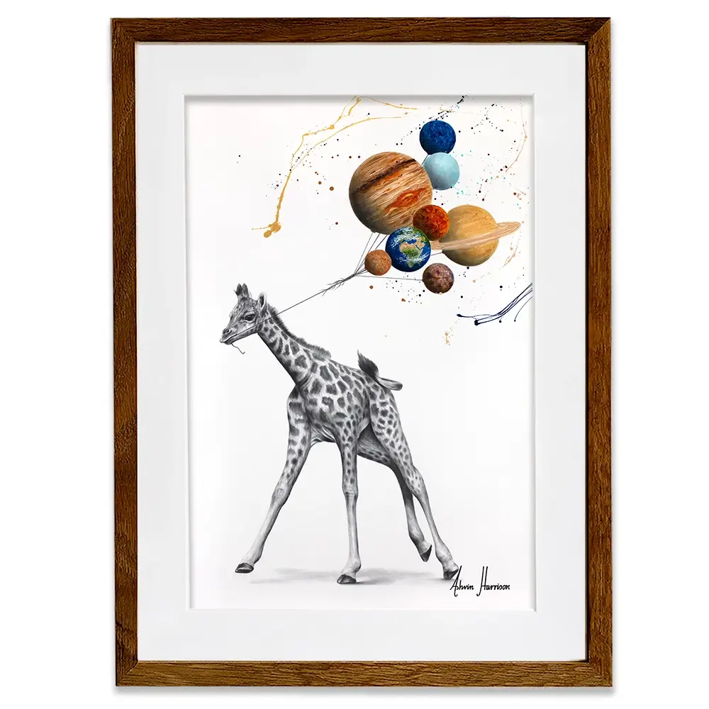 Giraffe Universe Framed Art Print Giraffe Universe Framed Art Print wall art product Ashvin Harrison
