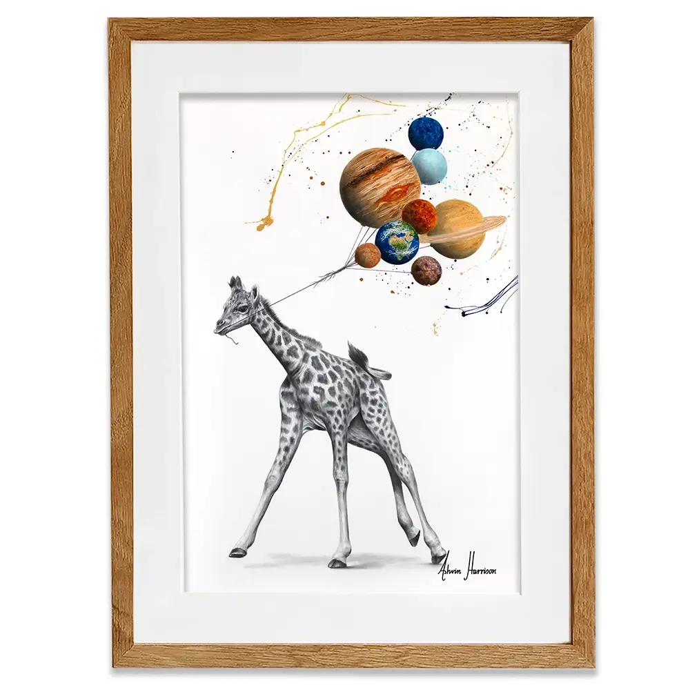 Giraffe Universe Framed Art Print Giraffe Universe Framed Art Print wall art product Ashvin Harrison
