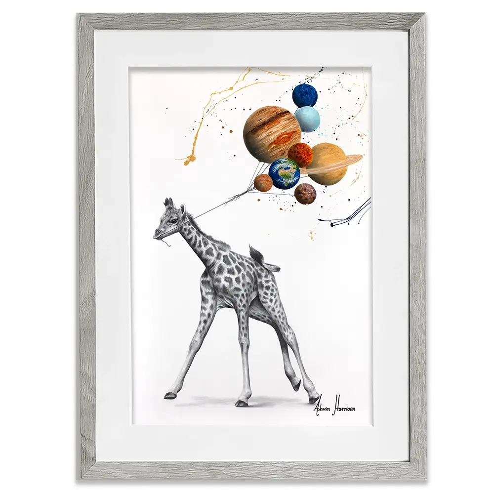 Giraffe Universe Framed Art Print Giraffe Universe Framed Art Print wall art product Ashvin Harrison