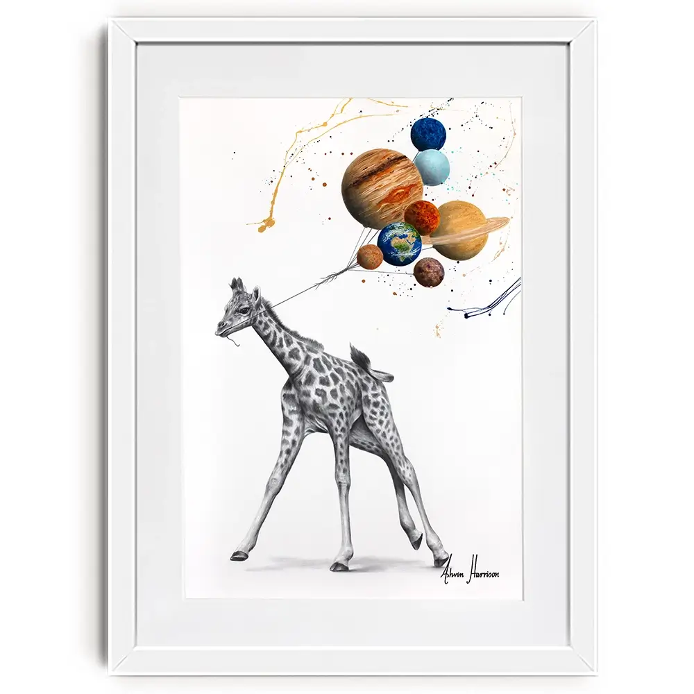 Giraffe Universe Framed Art Print Giraffe Universe Framed Art Print wall art product Ashvin Harrison