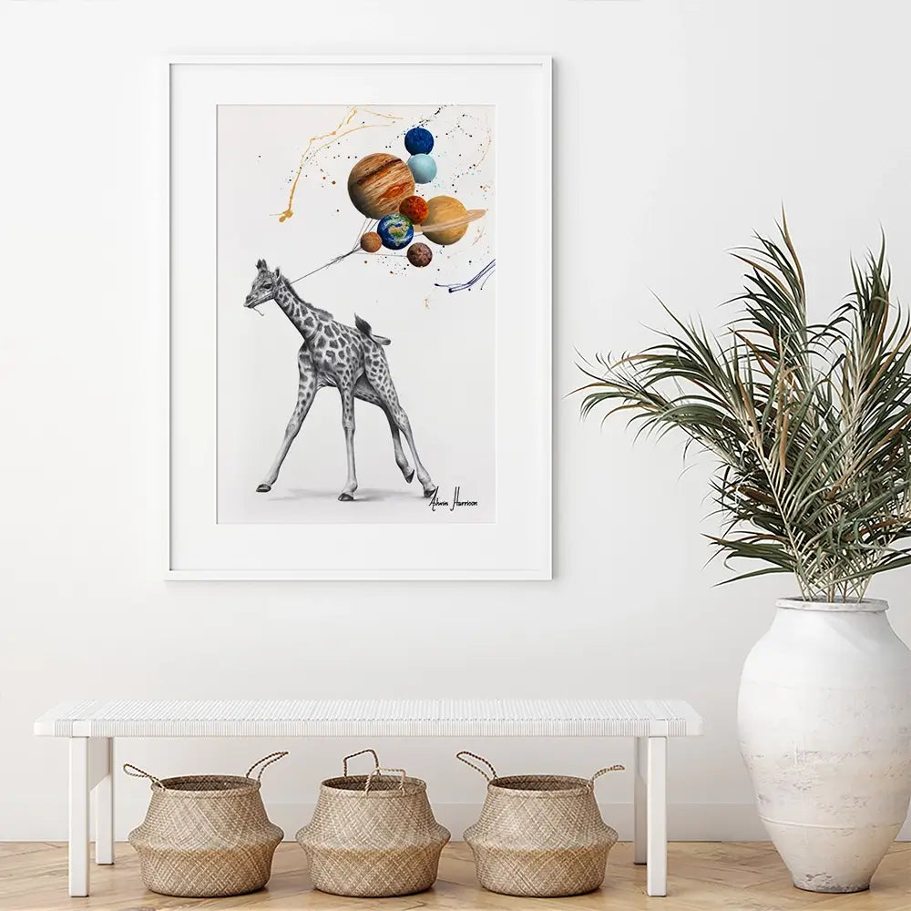 Giraffe Universe Framed Art Print Giraffe Universe Framed Art Print wall art product Ashvin Harrison
