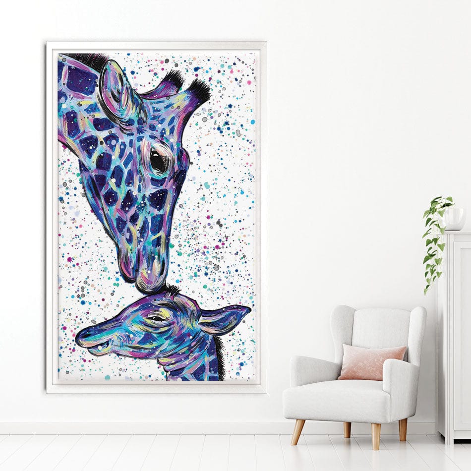 Giraffes Milly And Max Canvas Print wall art product Emma LC Art
