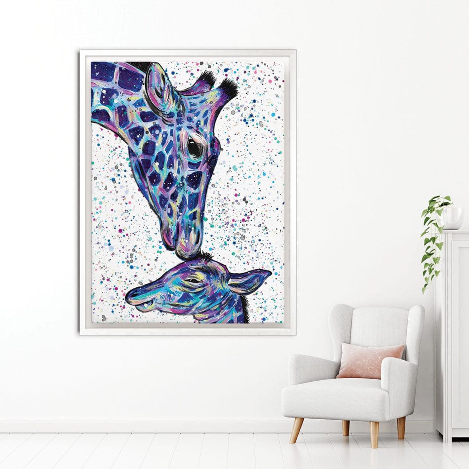 Giraffes Milly And Max Canvas Print wall art product Emma LC Art