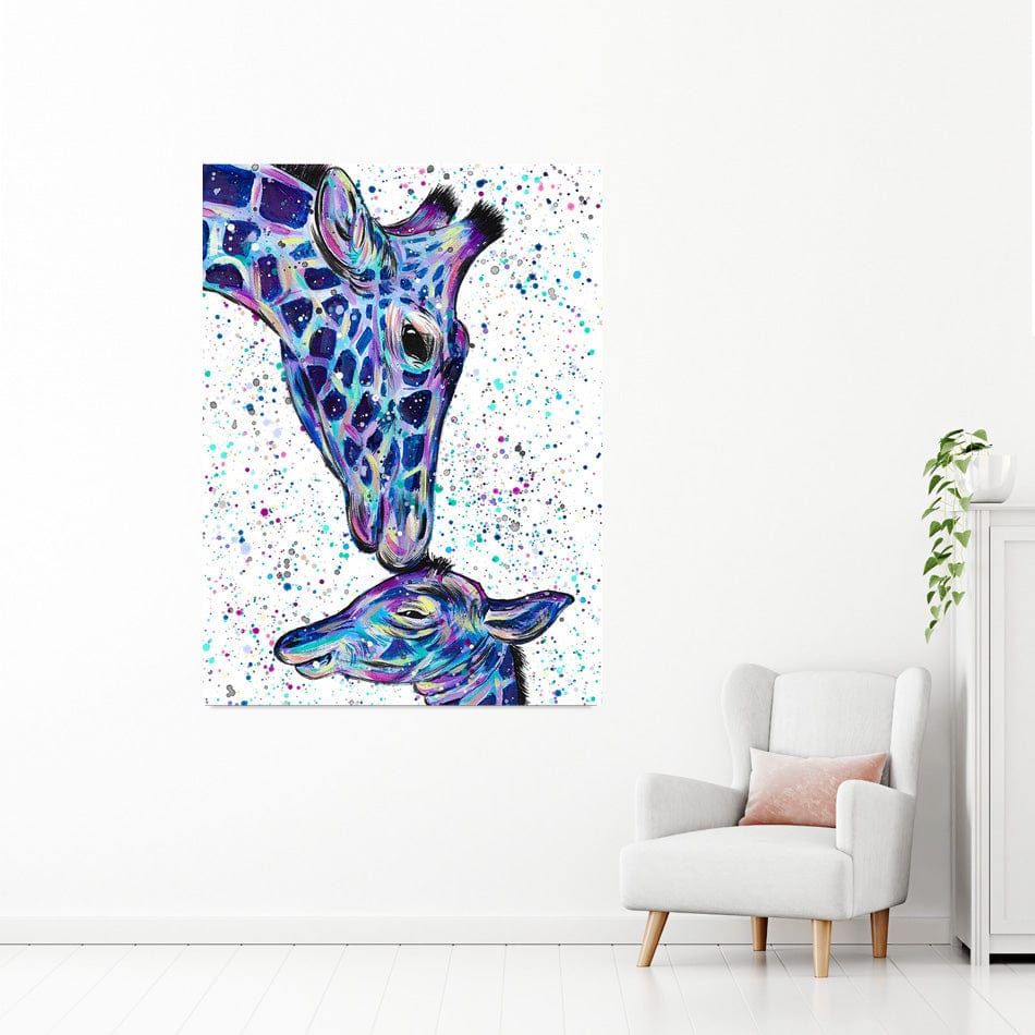 Giraffes Milly And Max Canvas Print wall art product Emma LC Art