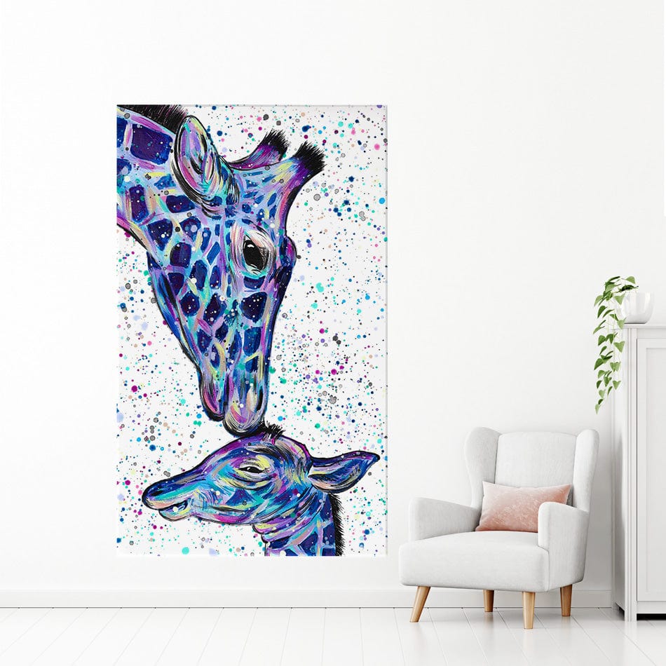 Giraffes Milly And Max Canvas Print wall art product Emma LC Art