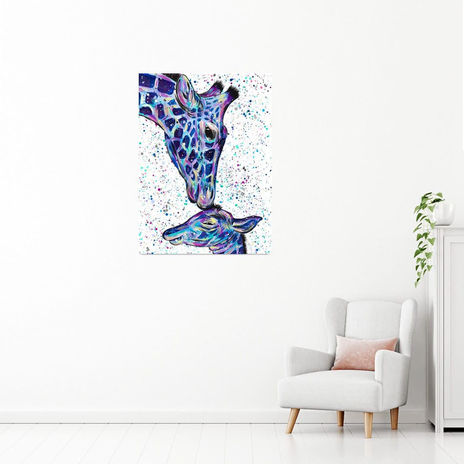 Giraffes Milly And Max Canvas Print wall art product Emma LC Art