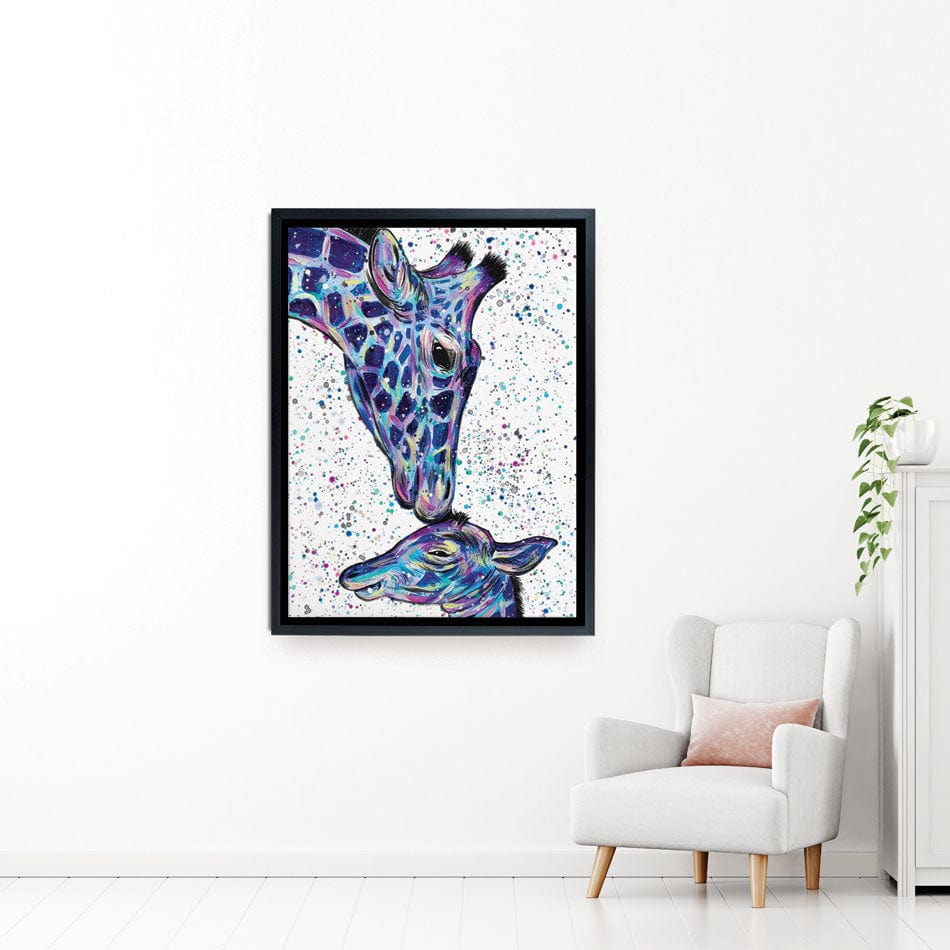 Giraffes Milly And Max Canvas Print wall art product Emma LC Art