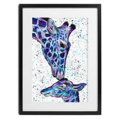 Giraffes Milly And Max Framed Art Print wall art product Emma LC Art