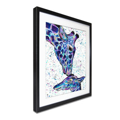 Giraffes Milly And Max Framed Art Print wall art product Emma LC Art