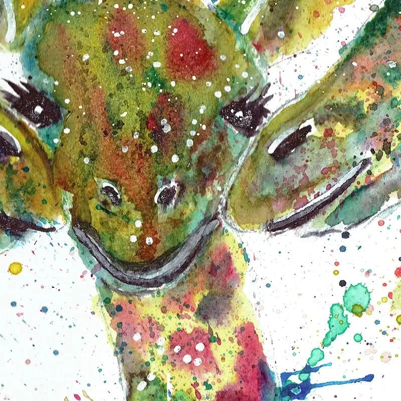 Giraffes Together Art Print Giraffes Together Art Print wall art product Jamie Taylor