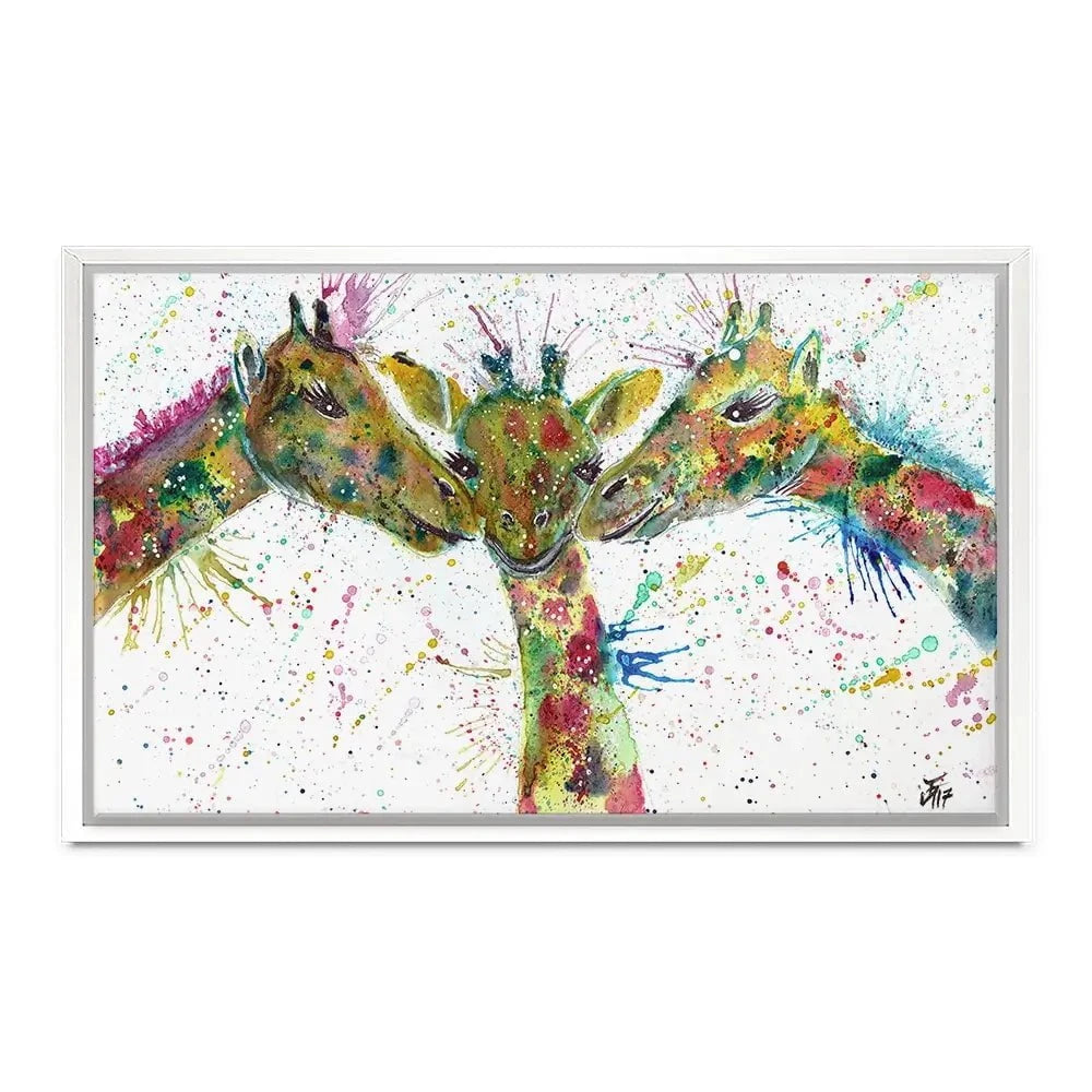 Giraffes Together Canvas Print Giraffes Together Canvas Print wall art product Jamie Taylor