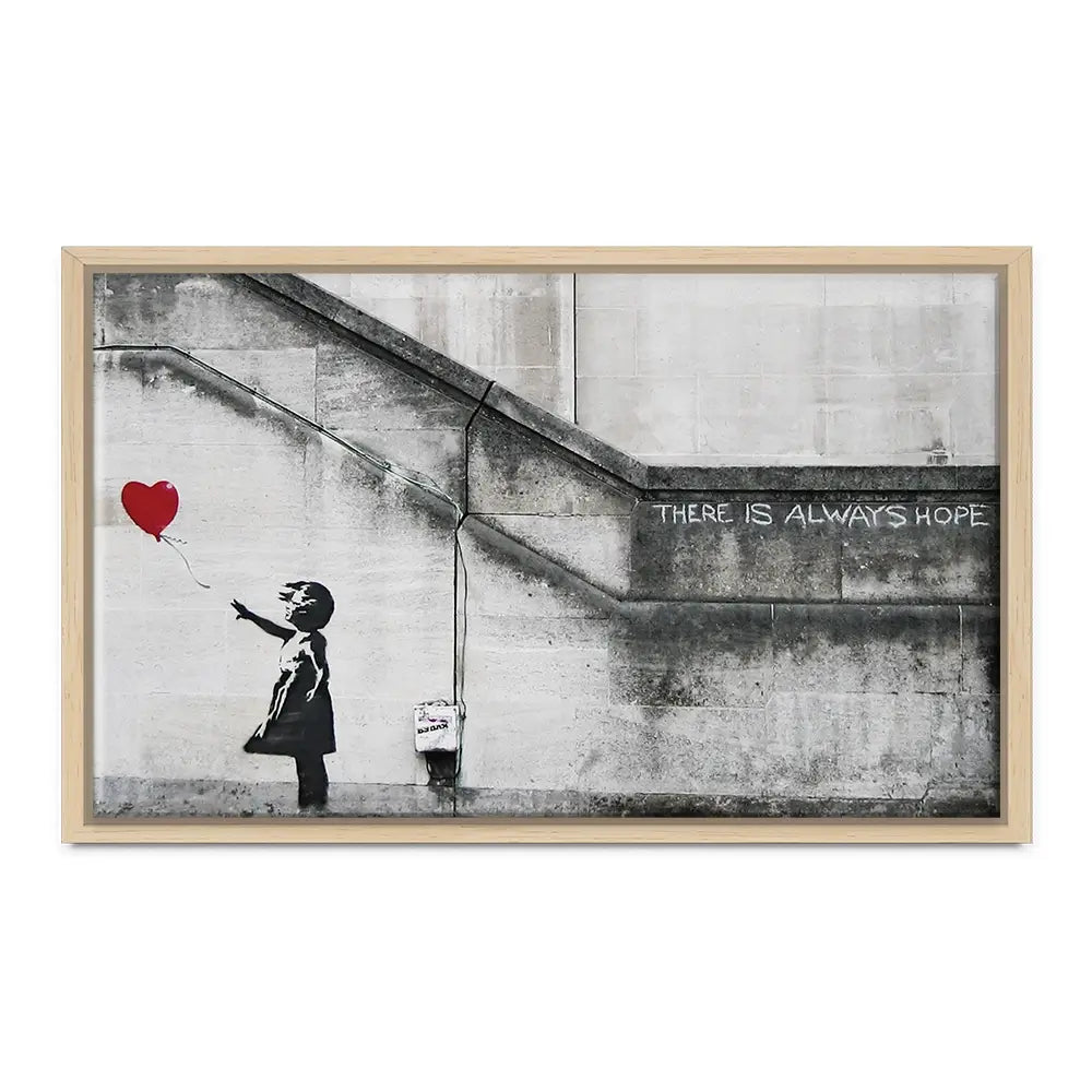 Girl And Heart Balloon Oversized Canvas Print Girl And Heart Balloon Oversized Canvas Print wall art product Art Print Shop