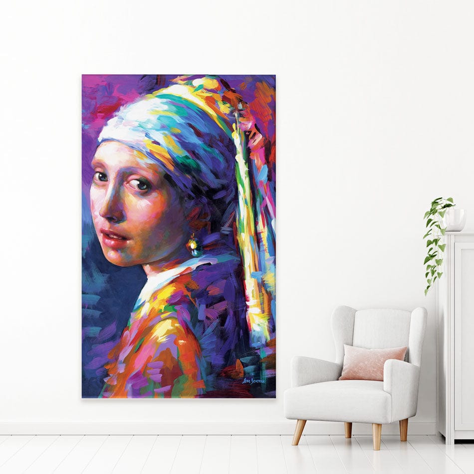 Girl With A Pearl Earring Canvas Print wall art product Leon Devenice