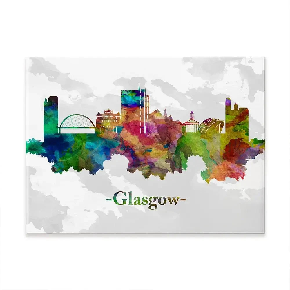 Glasgow In Colour Canvas Print Glasgow In Colour Canvas Print wall art product Towseef Dar / Shutterstock