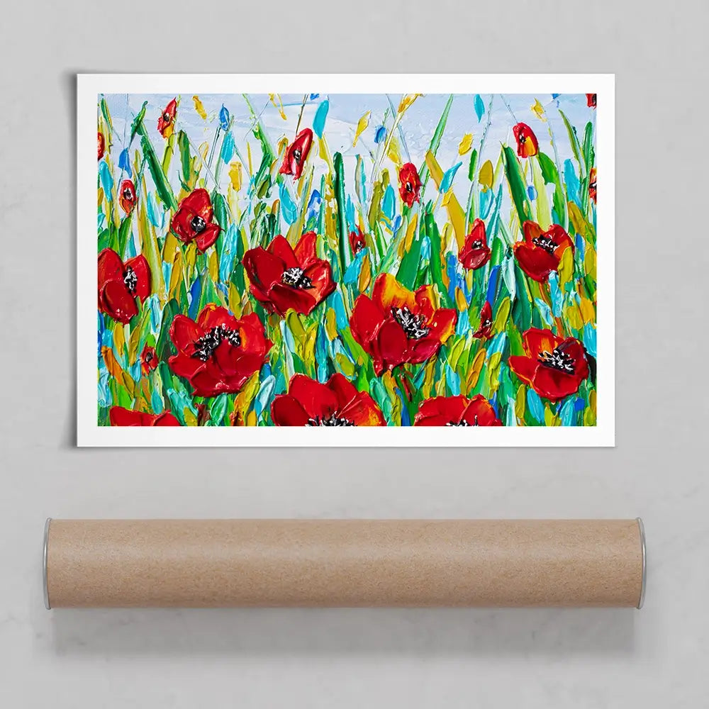 Glorious Poppies Art Print Glorious Poppies Art Print wall art product Olga Tkachyk