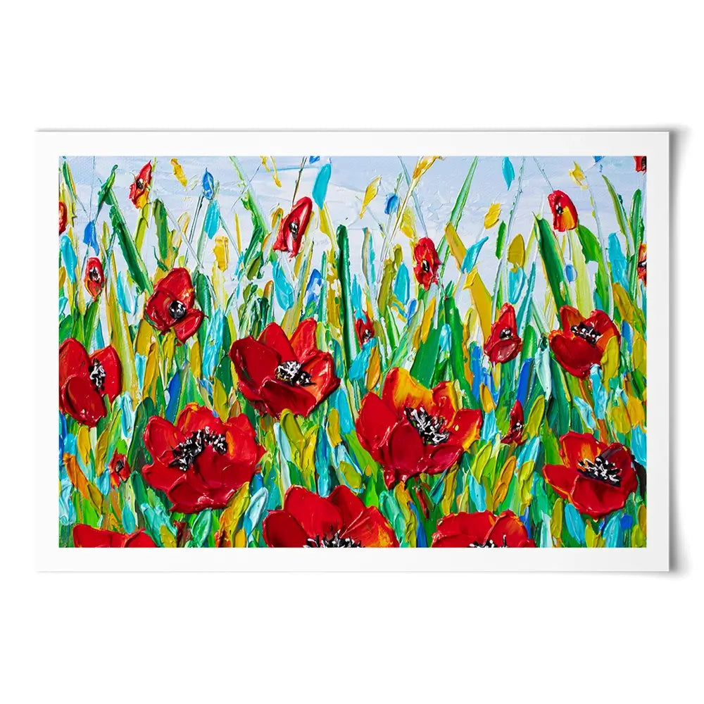 Glorious Poppies Art Print Glorious Poppies Art Print wall art product Olga Tkachyk