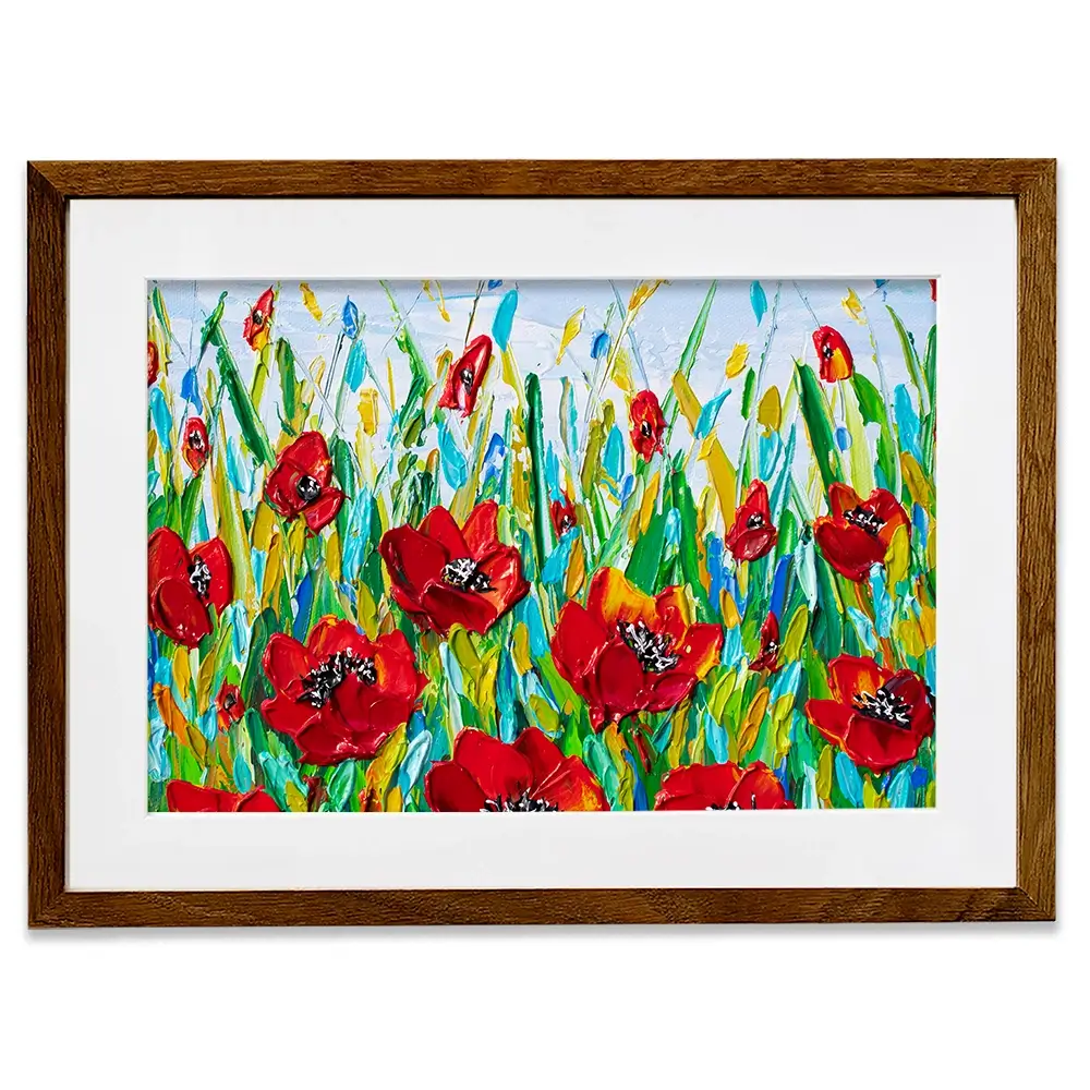 Glorious Poppies Framed Art Print Glorious Poppies Framed Art Print wall art product Olga Tkachyk