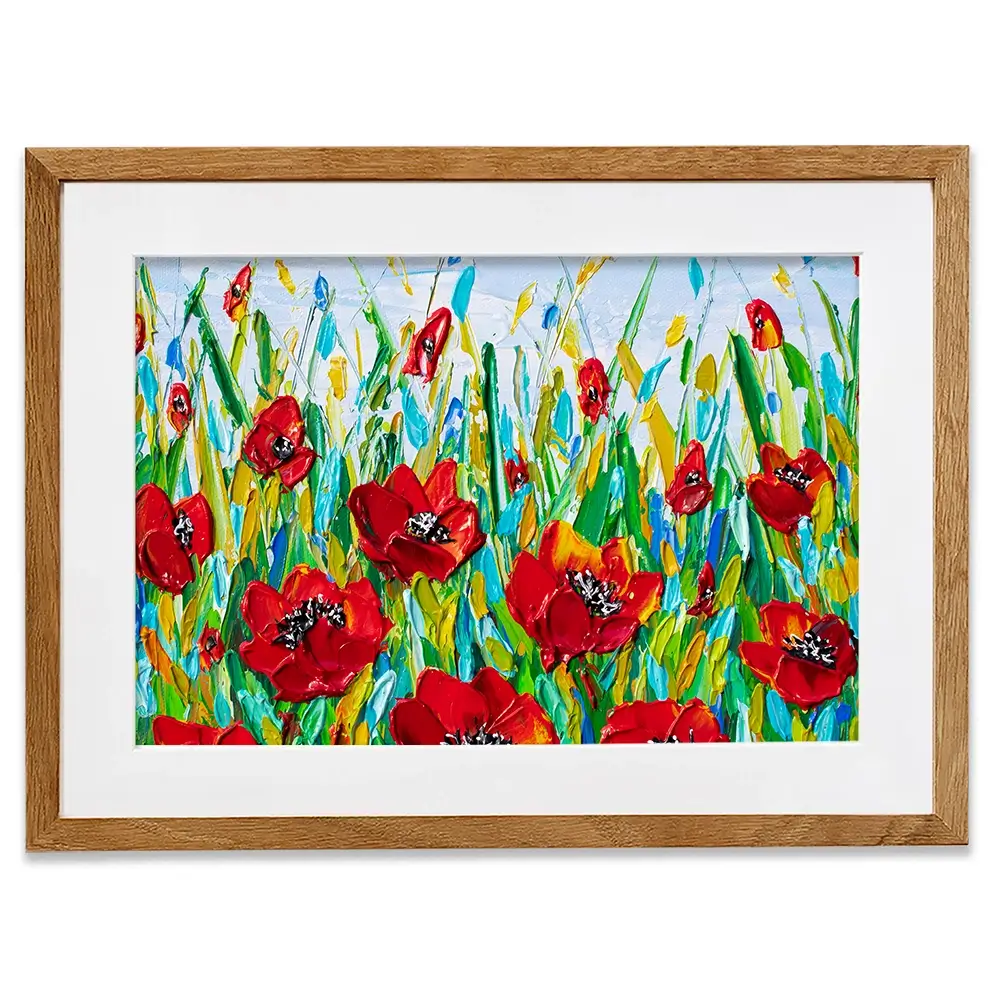 Glorious Poppies Framed Art Print Glorious Poppies Framed Art Print wall art product Olga Tkachyk